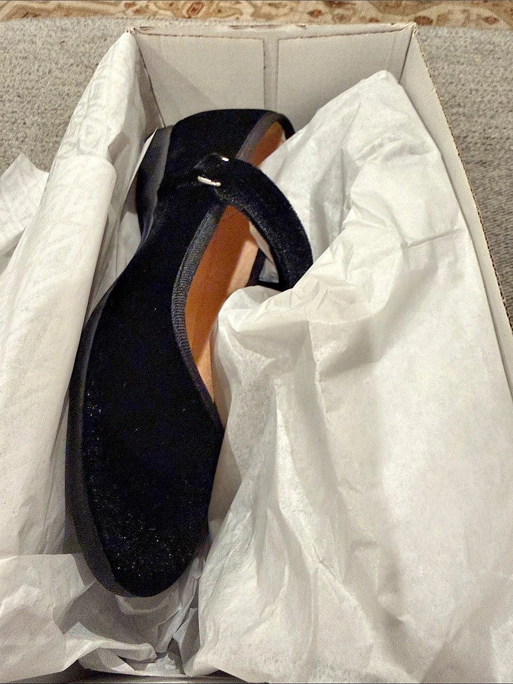 ChildrenChic Classic Velvet Mary Janes Shoes in Black Girls. US approx size. 1.5